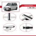 Suzuki Wagon R+ 1998-2003 Arası ile Uyumlu BASIC Model Ara Atkı Tavan Barı Gri 3 Adet