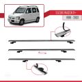 Suzuki Wagon R+ 1998-2003 Arası ile Uyumlu BASIC Model Ara Atkı Tavan Barı Gri 3 Adet