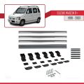Suzuki Wagon R+ 1998-2003 Arası ile Uyumlu BASIC Model Ara Atkı Tavan Barı Gri 3 Adet