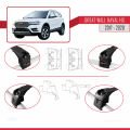 Great Wall Haval H6 Pre-Facelift 2017-2020 Arası ile Uyumlu ACE-2 Ara Atkı Tavan Barı Siyah 2 Adet
