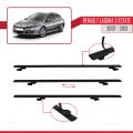 Renault Laguna 3 Estate 2007-2013 Arası ile Uyumlu BASIC Model Ara Atkı Tavan Barı Siyah 2 Adet
