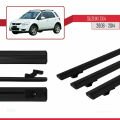Suzuki SX4 II (JY) 2006-2014 Arası ile Uyumlu BASIC Model Ara Atkı Tavan Barı Siyah 3 Adet
