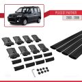 Peugeot Partner Post-Facelift 2003-2008 Arası ile Uyumlu FLY Model Ara Atkı Tavan Barı Siyah 4 Adet