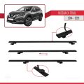 Nissan X-Trail 3 (T32) 2014-2021 Arası ile Uyumlu BASIC Model Ara Atkı Tavan Barı Siyah 3 Adet