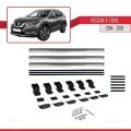 Nissan X-Trail 3 (T32) 2014-2021 Arası ile Uyumlu BASIC Model Ara Atkı Tavan Barı Gri 3 Adet