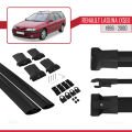 Renault Laguna (X56) SW 1996-2000 Arası ile Uyumlu FLY Model Ara Atkı Tavan Barı Siyah 2 Adet