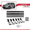Nissan Rogue 2 (T32) 2014-2020 Arası ile Uyumlu BASIC Model Ara Atkı Tavan Barı Siyah 3 Adet