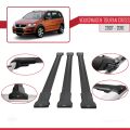 Volkswagen Touran Cross Pre-Facelift 2007-2010 Arası ile Uyumlu FLY Model Ara Atkı Tavan Barı Siyah 3 Adet