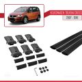 Volkswagen Touran Cross Pre-Facelift 2007-2010 Arası ile Uyumlu FLY Model Ara Atkı Tavan Barı Siyah 3 Adet