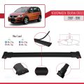 Volkswagen Touran Cross Pre-Facelift 2007-2010 Arası ile Uyumlu FLY Model Ara Atkı Tavan Barı Siyah 3 Adet