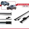 Mitsubishi Outlander 2 2007-2012 Arası ile Uyumlu BASIC Model Ara Atkı Tavan Barı Gri 2 Adet
