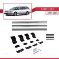 Subaru Legacy 3 (BE) 2000-2004 Arası ile Uyumlu BASIC Model Ara Atkı Tavan Barı Gri 2 Adet