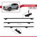 Nissan Pathfinder 2022-2024 Arası ile Uyumlu BASIC Model Ara Atkı Tavan Barı Siyah 2 Adet