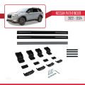 Nissan Pathfinder 2022-2024 Arası ile Uyumlu BASIC Model Ara Atkı Tavan Barı Siyah 2 Adet