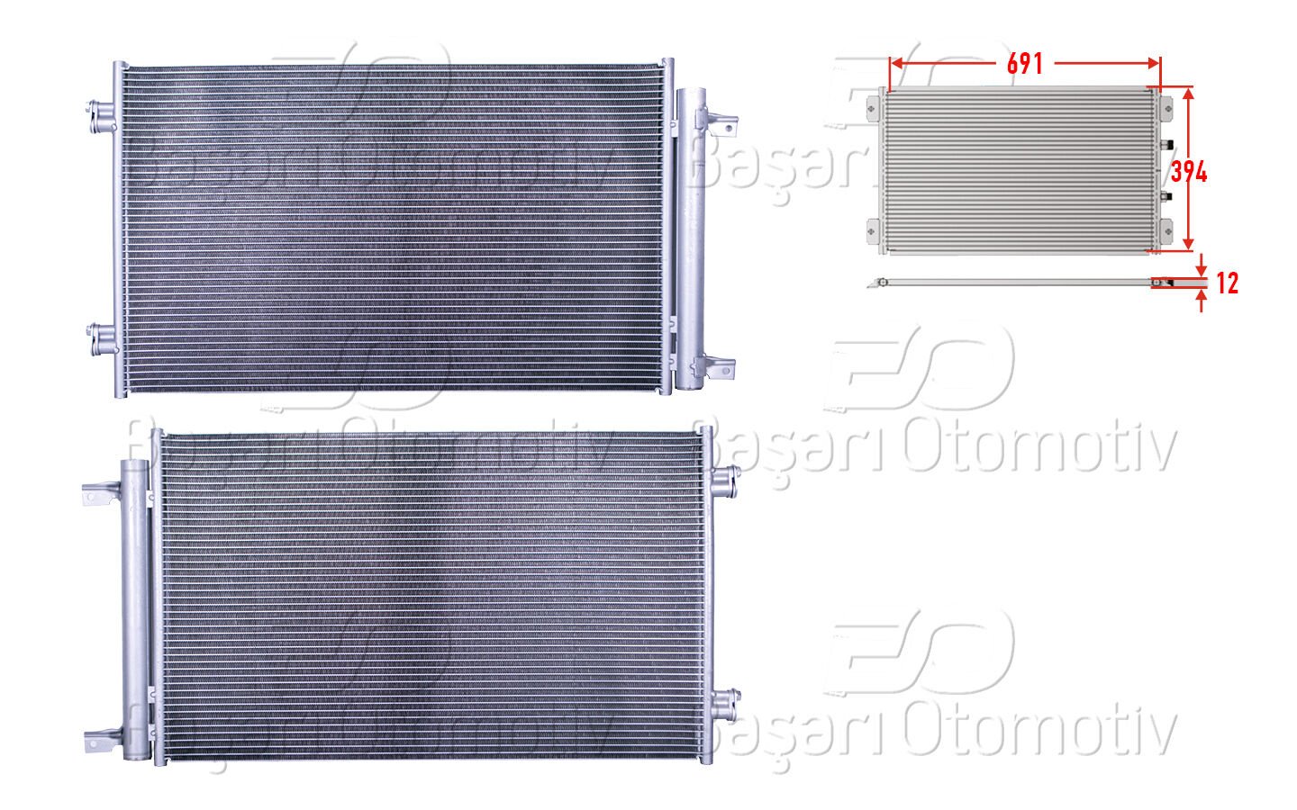 Opel Astra K 2015 ve Sonrası Uyumlu Klima Radyatörü