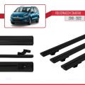 Volkswagen Sharan 2 (7N) 2010-2022 Arası ile Uyumlu BASIC Model Ara Atkı Tavan Barı Siyah 3 Adet