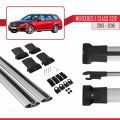 Mercedes E Class S212 2013-2016 Arası ile Uyumlu FLY Model Ara Atkı Tavan Barı Gri 2 Adet