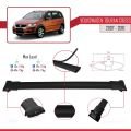 Volkswagen Touran Cross Pre-Facelift 2007-2010 Arası ile Uyumlu FLY Model Ara Atkı Tavan Barı Siyah 2 Adet