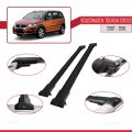 Volkswagen Touran Cross Pre-Facelift 2007-2010 Arası ile Uyumlu FLY Model Ara Atkı Tavan Barı Siyah 2 Adet
