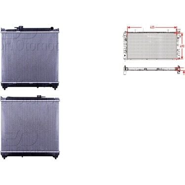 Suzuki Vitara 1.6 JLX 1991 Sonrası Su Radyatörü Brazing MT 425X490X16 Mm