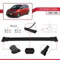 Volkswagen Touran (1T) Pre-Facelift 2003-2010 Arası ile Uyumlu FLY Model Ara Atkı Tavan Barı Siyah 2 Adet