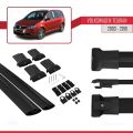 Volkswagen Touran (1T) Pre-Facelift 2003-2010 Arası ile Uyumlu FLY Model Ara Atkı Tavan Barı Siyah 2 Adet