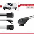 Mercedes Vito 2 (W639) Post-Facelift 2010-2014 Arası ile Uyumlu ACE-1 Ara Atkı Tavan Barı Gri 4 Adet