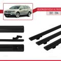 Volkswagen Passat B7 (3C) Alltrack 2012-2014 Arası ile Uyumlu BASIC Model Ara Atkı Tavan Barı Siyah 3 Adet