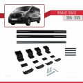 Renault Trafic 3 (X82) 2015 ve Sonrası ile Uyumlu BASIC Model Ara Atkı Tavan Barı Siyah 2 Adet