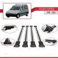 Peugeot Partner Pre-Facelift 1996-2003 Arası ile Uyumlu FLY Model Ara Atkı Tavan Barı Gri 4 Adet