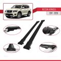 Nissan Armada 2 (Y62) 2017-2020 Arası ile Uyumlu FLY Model Ara Atkı Tavan Barı Siyah 2 Adet