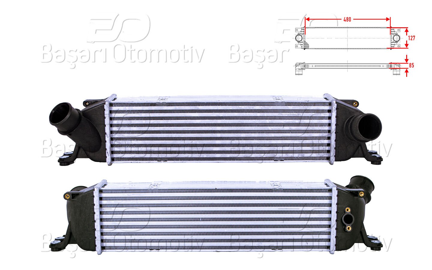 Hyundai H-1 (TQ) 2007 ve Sonrası Uyumlu Turbo Radyatörü Intercooler