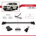 Nissan Armada 2 (Y62) 2017-2020 Arası ile Uyumlu FLY Model Ara Atkı Tavan Barı Gri 2 Adet