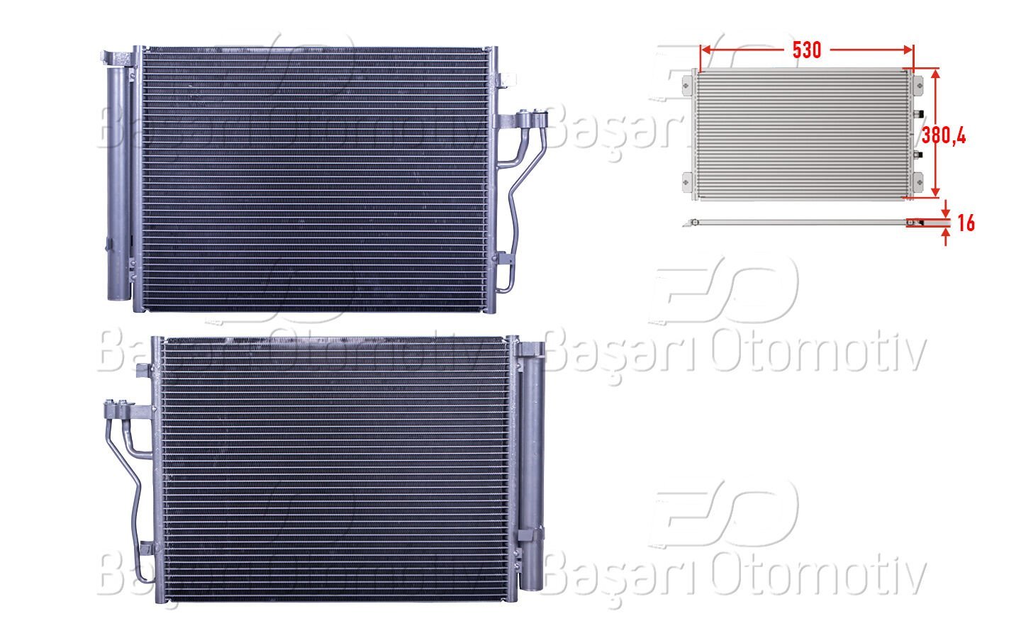 Hyundai IX35 Kia Sportage Carens 2010 ve Sonrası Uyumlu Klima Radyatörü