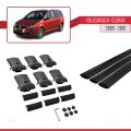 Volkswagen Touran (1T) Pre-Facelift 2003-2010 Arası ile Uyumlu FLY Model Ara Atkı Tavan Barı Siyah 3 Adet