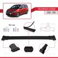 Volkswagen Touran (1T) Pre-Facelift 2003-2010 Arası ile Uyumlu FLY Model Ara Atkı Tavan Barı Siyah 3 Adet