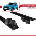 Dacia Sandero Stepway 2 2012-2020 Arası ile Uyumlu HOOK Model Ara Atkı Tavan Barı Siyah 2 Adet