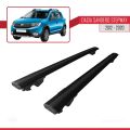 Dacia Sandero Stepway 2 2012-2020 Arası ile Uyumlu HOOK Model Ara Atkı Tavan Barı Siyah 2 Adet