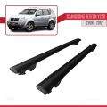 Ssangyong Rexton (Y250) 2006-2012 Arası ile Uyumlu HOOK Model Ara Atkı Tavan Barı Siyah 2 Adet