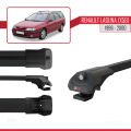 Renault Laguna (X56) SW 1996-2000 Arası ile Uyumlu ACE-1 Ara Atkı Tavan Barı Siyah 2 Adet