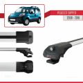 Peugeot Bipper 2008-2017 Arası ile Uyumlu ACE-1 Ara Atkı Tavan Barı Gri 4 Adet
