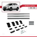 Chevrolet Captiva 2016-2018 Arası ile Uyumlu BASIC Model Ara Atkı Tavan Barı Gri 2 Adet