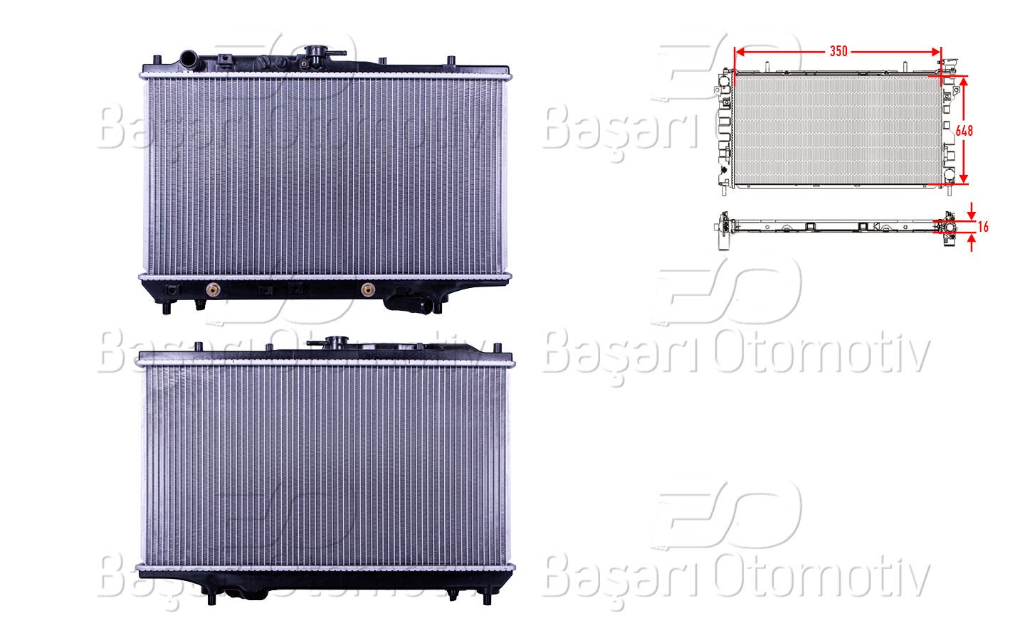 Mazda 323 F 1989-1994 Uyumlu Su Radyatörü