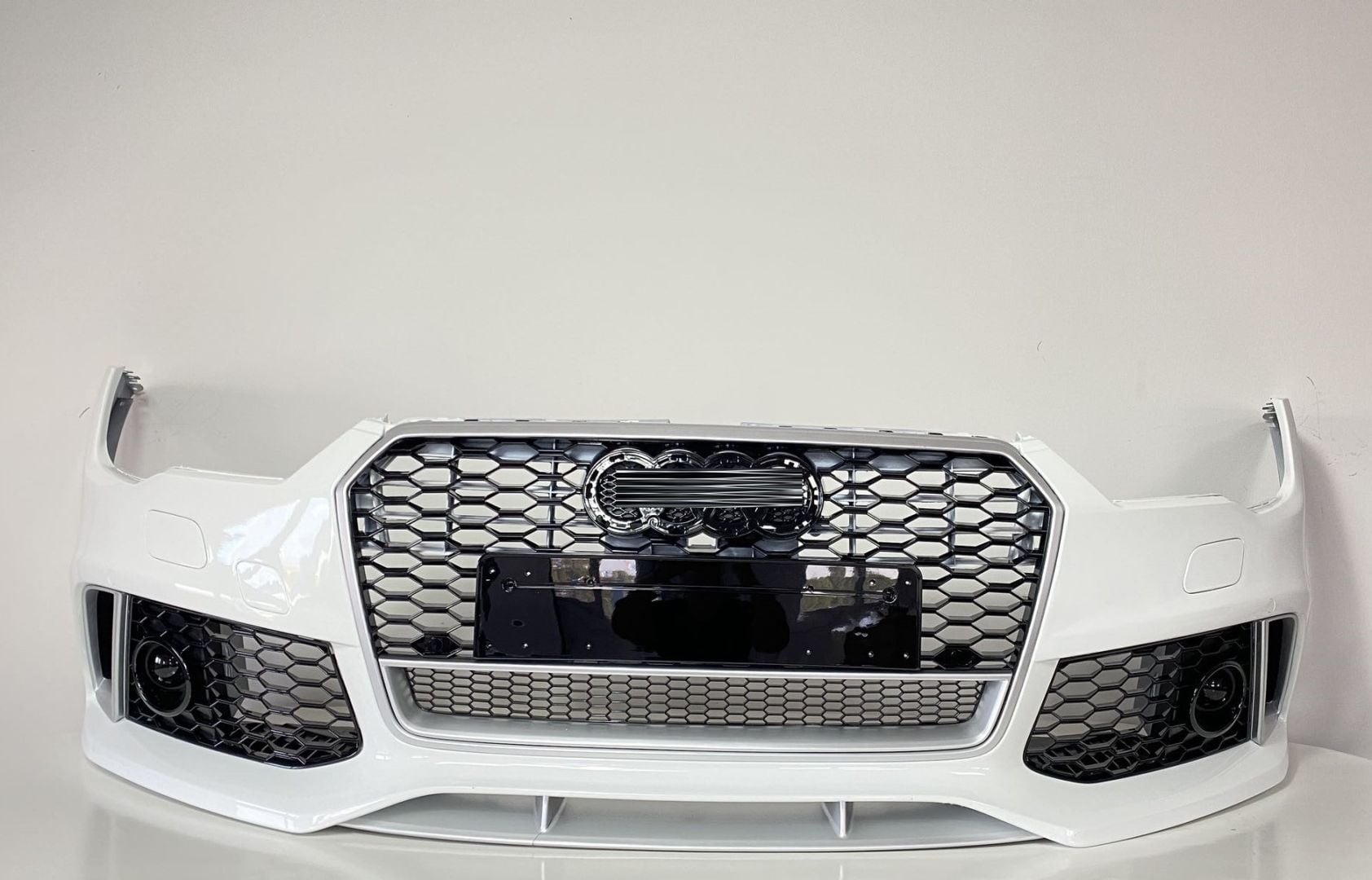 Audi A7 RS7 Ön Tampon Panjur Seti (Krom Çerçeve)