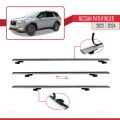 Nissan Pathfinder 2022-2024 Arası ile Uyumlu BASIC Model Ara Atkı Tavan Barı Gri 2 Adet