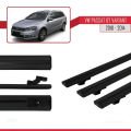 Volkswagen Passat B7 (3C) Variant 2010-2014 Arası ile Uyumlu BASIC Model Ara Atkı Tavan Barı Siyah 3 Adet