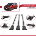 Volkswagen Touran (1T) Pre-Facelift 2003-2010 Arası ile Uyumlu FLY Model Ara Atkı Tavan Barı Gri 3 Adet