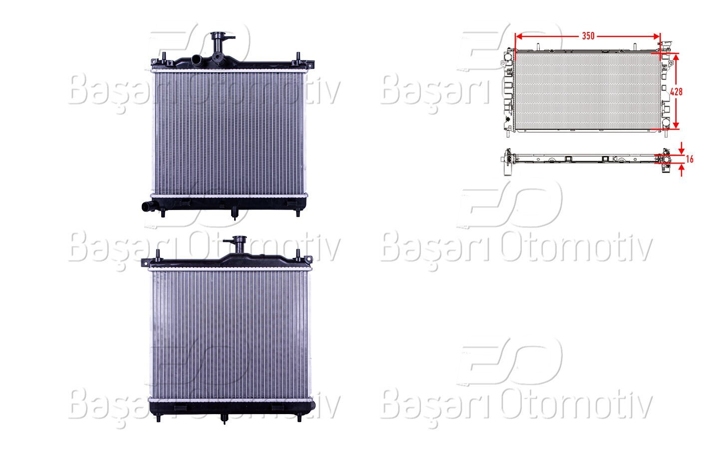 Hyundai i10 Uyumlu Su Radyatörü