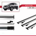Nissan Patrol 6 (Y62) 2011-2024 Arası ile Uyumlu BASIC Model Ara Atkı Tavan Barı Gri 3 Adet