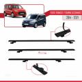 Ford Transit/Tourneo Connect 2 2014-2021 Arası ile Uyumlu BASIC Model Ara Atkı Tavan Barı Siyah 3 Adet
